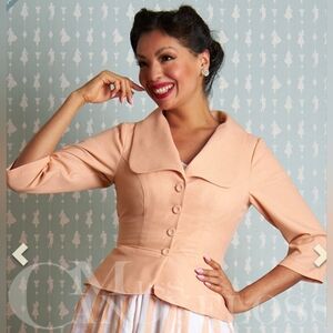Miss Candyfloss Chelsea Blush Blazer 3X